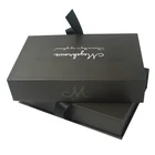Black Wholesale Custom Logo Premium Luxury Cardboard Paper Gift Wig Hair Extension Magnetic Packaging Box