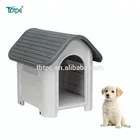 Portable Plastic Dog House Pet All Weather Doghouse Puppy Shelter Dog House