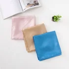 Fashionable silk square scarf plain crepe satin design custom women's pure color scarf Shanghai, China