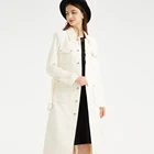 Wholesale fashion women's long style winter female trench coats woman