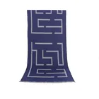 45cm width blue cashmere scarf infinity scarf breastfeeding cover