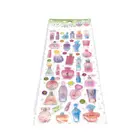 Flower Sticker Die Cut Ins Decorative Resin Vinyl PVC Epoxy Transparent Summer Flower 3d Crystal Sticker