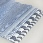 Factory customized low price linen look stripe poly cotton tc slub yarn dyed fabric