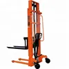 Hot product hydraulic electric stacker manual forklift material handling equipment