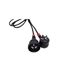 Australia SAA piggyback Power Cord 10A/ 250V approved standard 3 pin power cord white or black electric plug