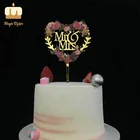 UV Color Printing Acrylic Birthday Love Cake Topper With Flower Cake Decoration