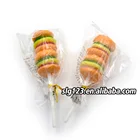 doddy new mini buger shaped gummy soft candy stick