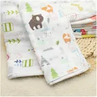 Baby Towel Custom Skin-friendly Cotton Baby Feeding Muslin Printed Baby Saliva Towel