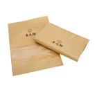 Zip lock stand up plastic foil kraft paper coffee packaging bags