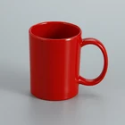 Wholesale cheap promotional plastic melamine blank sublimation christmas red mugs for sale