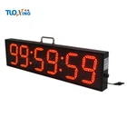 Clock For Digital Clock For Factory Hot Sale 6 Inch 6 Digits Timing Clock For Marathon With Stand