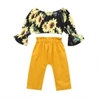 Set Baby Girls Wholesale Fancy Printed Children 2piece Set Casual Baby Suits For Girls