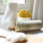 Reusable Bamboo Kitchen Dish Cloth Paper Towel Roll Dish Towel