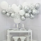 Chrome Shiny Metallic Latex Balloons Garland Kit Balloon Arch Kit For Birthday Party Baby Shower and Wedding Party