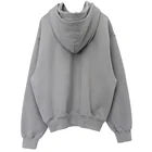 Hoodies MI-LING Custom Hip Hop Grey Fitness Streetwear Unisex Jerseys Satin Lined Patches Hoodies