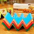Holder Food Grade Plastic Taco Trays Stand Tray Dishwasher And Microwave Oven Available Taco Holder