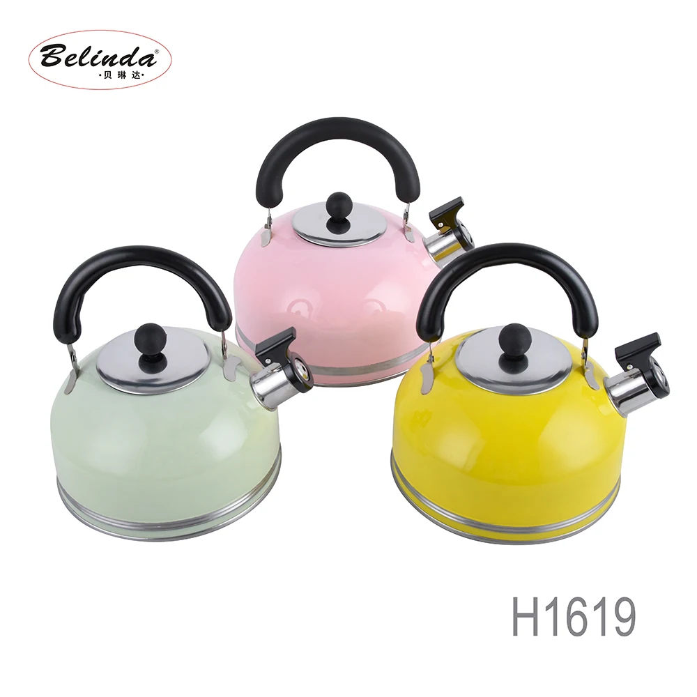 Kitchen Appliance Colorful 3L 4L Stainless Steel Whistle Water Kettle For Sale H1619-1