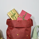 TC-N18082 Christmas Gift Bags Jute deer Sack for Xmas Party Favors Grocery/Wrapping Storage Bags for Kids