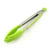 High Quality Stainless Steel Handle Non Stick Silicone Finger Tongs