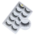 False eyelashes faux mink Lashes Custom Faux Mink Eyelashes 3d Silk Lashes 5 pairs