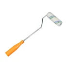 Easy paint roller,mini paint roller,100mm paint roller of white with blue and green stripe 23117