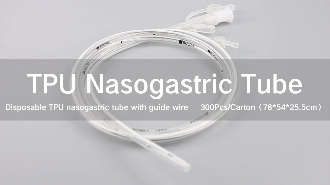 disposable tpu nasogastric tube with guide wire