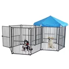 Durable Black Durable Protection Against Rust Fence Dog Kennels