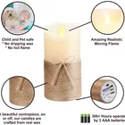 hot sale high quality customized safety led candle flameless moving wick