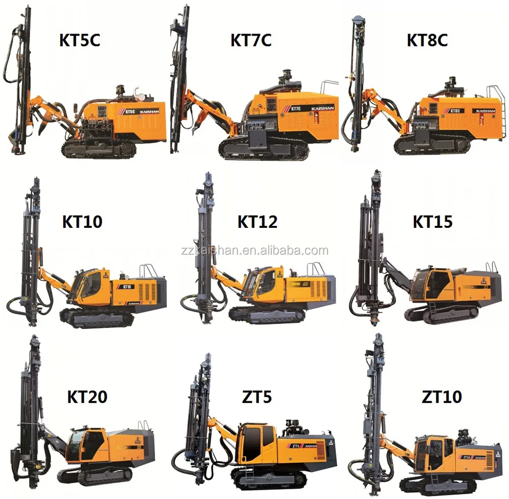 Kaishan Brand KT12 surface down-the-hole drill rig / Blasting mine drilling rig hot selling in Chile