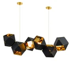 Popular Lights Popular Classica Black Hanging Lights Art Deco Pendant Lamp For Restaurant