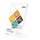 Clear Acrylic Sign Holder for Papers Brochures Display on Table- Vertical
