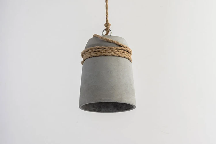 Cement industrial loft concrete chandelier bar modern pendant light