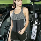 YIANNA Women's Underbust Latex Sport Girdle Waist Trainer Corsets Hourglass Body Shaper