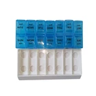 7 days abs pp plastic pill organizer box for travel