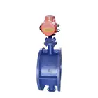 electric quarter turn rotary power down reset actuator ventilation butterfly valve
