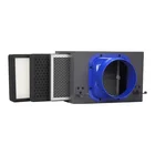 Inline HEPA filter units air filtration HEPA Galvanized insulated housing carbon filter box for fresh air ventilation