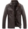 Wholesale high quality fashion PU leather fur lining cheap men winter jackets 2015
