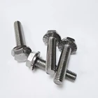 Factory price M8 M16 A2-70 stainless steel SS304 hex head flange bolt DIN6921