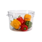 Food Grade PC PP Plastic Round Cereals Snacks Storage Boxes