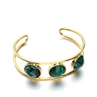 Brass Jewelry Bangles Cuff Bracelets Cuff Bracelet Natural Rough Stone Bracelet Indian Stone Jewelry Bangles
