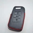 professional Genuine Leather Car Key Cover Case for VW SANTANA BORA POLO