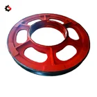 China OEM Manufacturer V Belt Steel Cast Excavator Metal Wheel Large Diameter Rope Pulley