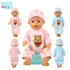 Wholesale New Plush Doll Clothes Toy Jumpsuit Suitable For 18 Inch Newborn Baby Doll Accessories Children'S Gift