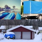 China Blue Stretch Fireproof Tarp PE Woven Tarpaulin Fabric Sizes and Price List for Car Cover