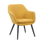 Modern Design Living Room Upholstered Single Seater Sofa Leisure Fabric Armchair