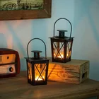 Candle Lantern Lantern Small Size For Farmhouse Table Decoration Rustic Metal Candle Holder Lantern