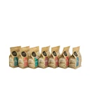 Flat bottom kraft paper pouch gusset cellophane bags compostable bags cornstarch small