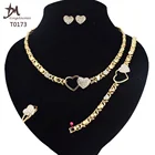 Gold Jewelry Set T0173 African High Quality 24k Gold Plating Jewelry Set