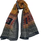 2020 new fashion stylish women knitting printing scarf