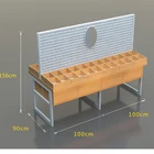 Fashion Wood Steel Table Miniso Shelves for chain stores